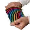 EZIOLY Rainbow Spiral Sports Calf Compression Sleeves view 3
