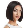 NOBLE Black Bob Wig for Women, Short Straight T-Part HD Lace Front, 150% Density, Heat-Resistant Synthetic Hair view 1