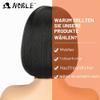 NOBLE Black Bob Wig for Women, Short Straight T-Part HD Lace Front, 150% Density, Heat-Resistant Synthetic Hair view 4