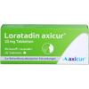 Loratadine axicur, 10 mg tablets, for allergies and hay fever, 20 tablets view 1