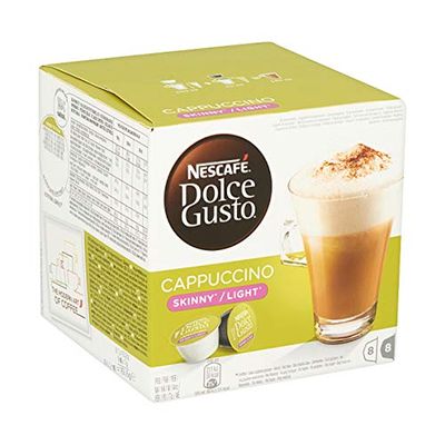 Nescafe Dolce Gusto Cappuccino Light, 16 cups for 8 cups, 3x | Total weight 600 g