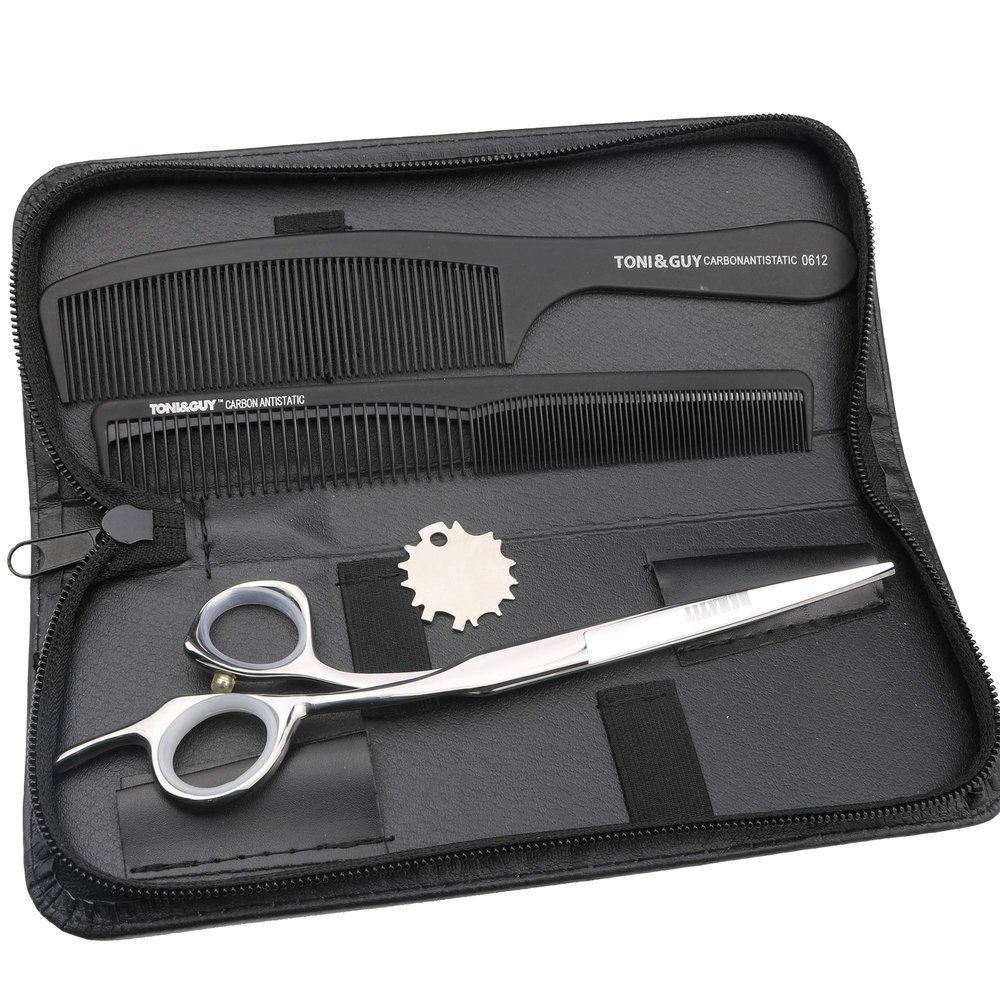HEMATITE 440C Hair Scissors, 19.5 cm, Silver-Tone