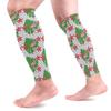EZIOLY Pink Flamingo Leaf Floral Sports Calf Compression Sleeves for Running, Cycling, Maternity, Travel & Nursing view 1