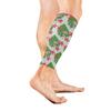 EZIOLY Pink Flamingo Leaf Floral Sports Calf Compression Sleeves for Running, Cycling, Maternity, Travel & Nursing view 2