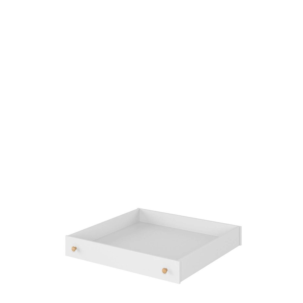 Furniture24 Story SO9 Bed Drawer, White/Nash Oak