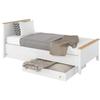 Furniture24 Story SO9 Bed Drawer, White/Nash Oak view 2