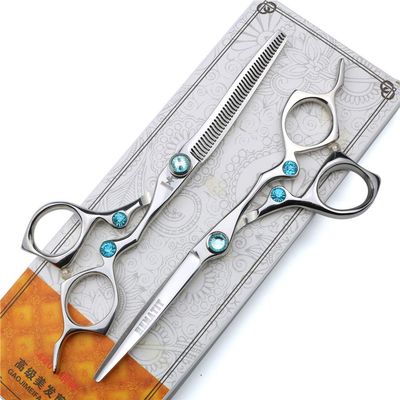 HEMATITE Hair Scissors, 6 Inches, Japanese 440C Steel