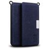 TUDIA Leather Magnetic Ultra-Slim Protective Case for KardiaMobile ECG Heart Monitor, Blue view 1
