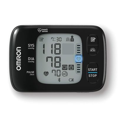 OMRON RS7 Intelli IT Digital Wrist Blood Pressure Monitor with Bluetooth