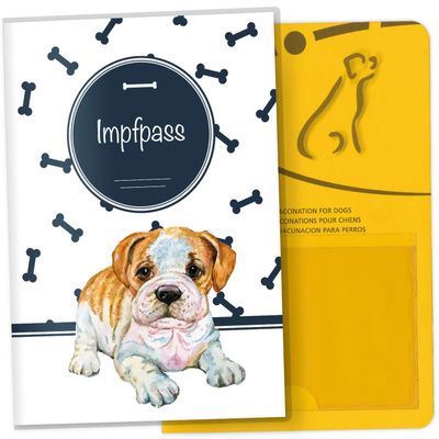 Pet Vaccination Pass Holder - Bone Design