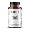 Nutri+ Maca Gold 8000 Capsules – High-Dose, Vegan – Original 20:1 Premium Root Powder Extract – 60 Capsules – Lab-Tested for Men & Women view 1