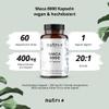 Nutri+ Maca Gold 8000 Capsules – High-Dose, Vegan – Original 20:1 Premium Root Powder Extract – 60 Capsules – Lab-Tested for Men & Women view 2