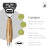 MÜHLE Vivo 3-Piece Shaving Set with System Razor and Fine Olive Wood Handle view 2
