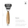 MÜHLE Vivo 3-Piece Shaving Set with System Razor and Fine Olive Wood Handle view 3