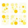 136 Wall Tattoo Dot Set, Yellow/Light Yellow - 96 Pieces - Baby and Kids’ Room Stickers view 1