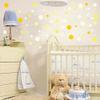 136 Wall Tattoo Dot Set, Yellow/Light Yellow - 96 Pieces - Baby and Kids’ Room Stickers view 4