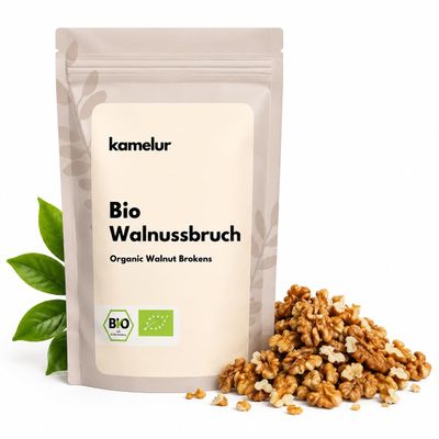 Kamelur Organic Raw Walnut Pieces, 1 kg