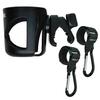 Babies1st Stroller & Buggy Cup Holder with Screw Clamp + 2 Aluminum Carabiner Hooks view 1