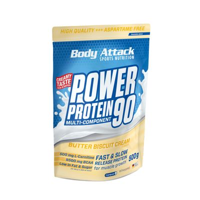 Body Attack POWER PROTEIN 90 Butter Biscuit Cream 500 g