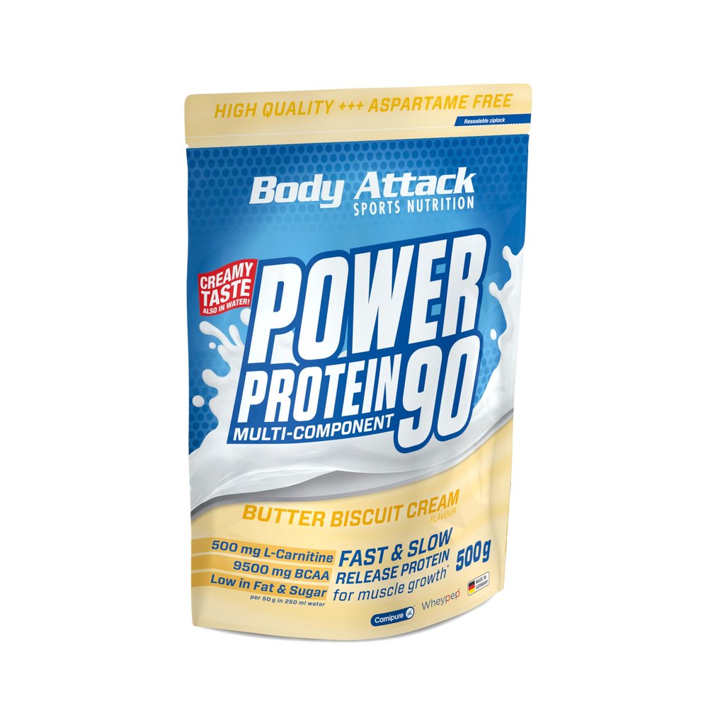 Body Attack POWER PROTEIN 90 Butter Biscuit Cream 500 g