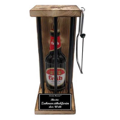 Früh Kölsch Gift for Dental Assistant – Iron Reserve Black Edition Beer Gift, “Best Dental Assistant in the World” (1 x 16.9 fl oz)