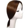 Center-Part Synthetic Hair Topper, Straight Top, 12 in, Black view 1