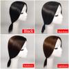 Center-Part Synthetic Hair Topper, Straight Top, 12 in, Black view 3