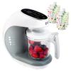 Baby Food Maker – Steamer, Blender & Grinder with Touchscreen, Self-Cleaning, 6 Reusable Pouches view 1
