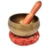 juanxian Feng Shui Handcrafted Copper Buddha Singing Bowl, Alms Bowl for Yoga and Meditation, with Mallet, W3919, 4 in view 1