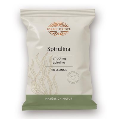 Spirulina Tablets, 650 High-Dose Tablets, No Unnecessary Additives, with Minerals, Amino Acids, Proteins, Beta-Carotene and Vitamin B12, Blue-Green Algae from California — Bärbel Drexel Nature Lab