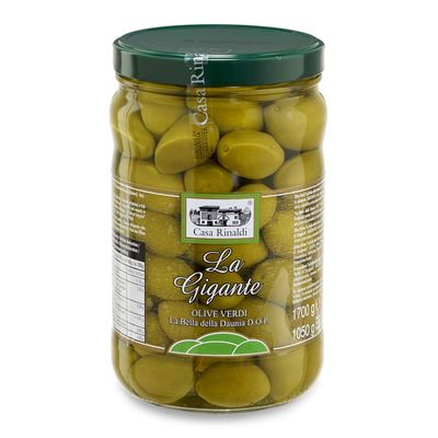 Casa Rinaldi Der Riese La Bella di Cerignola DOP Green Olives 1700 g
