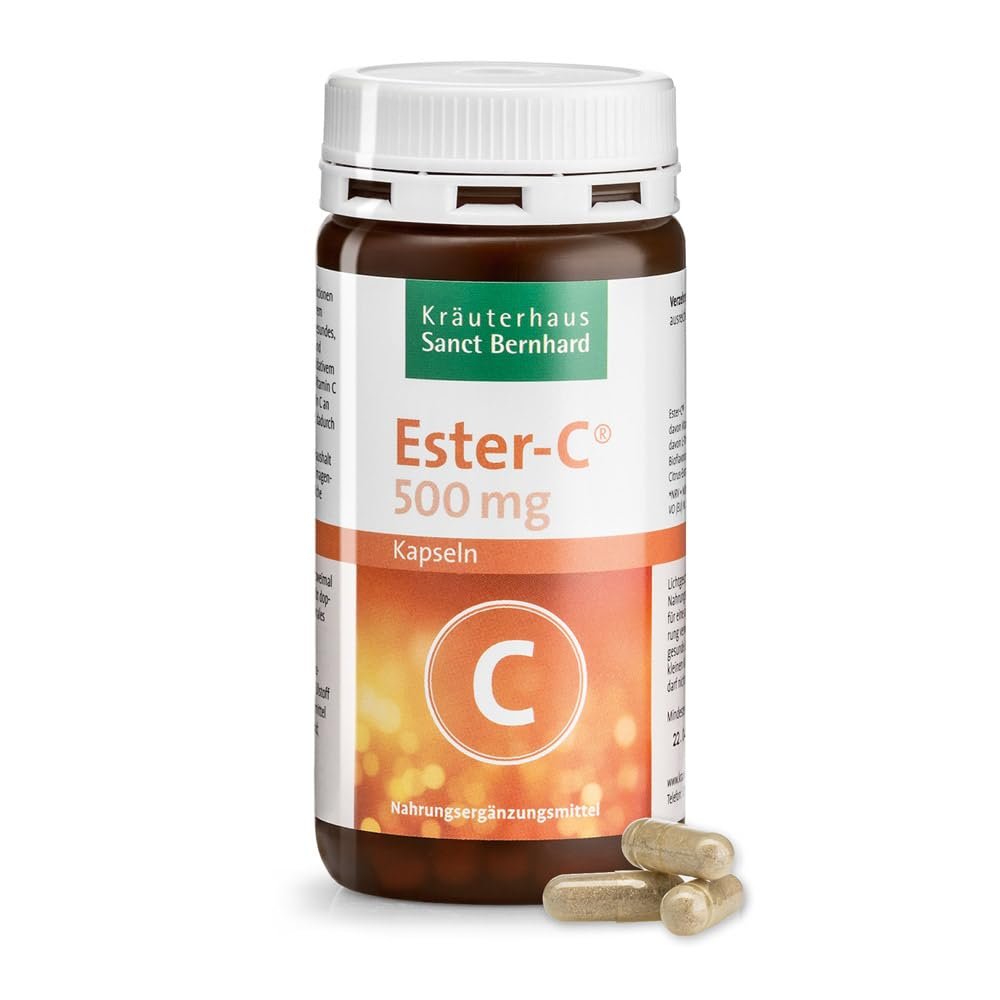 Sanct Bernhard Ester-C Capsules, Gentle on the Stomach, 120 Capsules