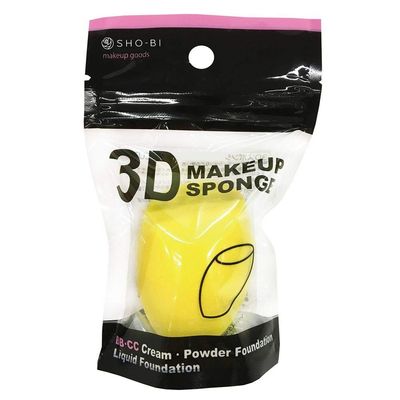 SHOBIDO 3D Makeup Sponge, Flat-Cut