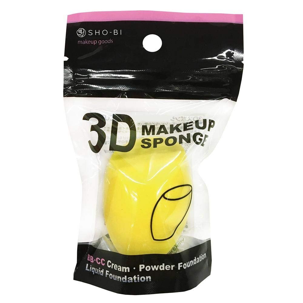 SHOBIDO 3D Makeup Sponge, Flat-Cut