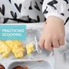 Bumkins Chewtensils Silicone Spoon and Fork - Marble view 2