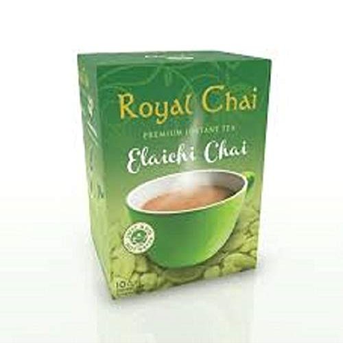 R & R Enterprises Instant Cardamom Chai Tea, Sweetened, 10 Servings, 2.5 g