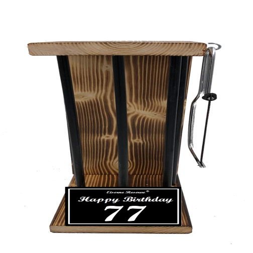 Iron Reserve Blank M 77th Birthday Gift – Black Edition