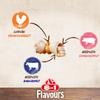 8in1 Triple Flavour Bones XS - Tasty Dog Treats with Chicken, Pork, and Beef Skin, 7 Pieces view 2