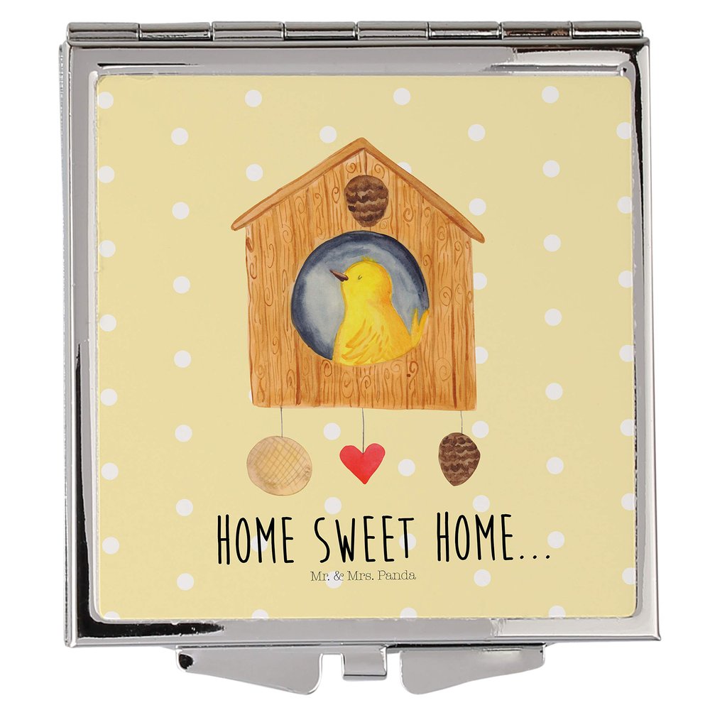 Mr. & Mrs. Panda Square Compact Mirror – Birdhouse Sweet Home