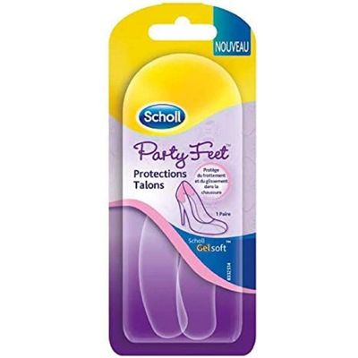 Scholl GelSoft Heel Cushions, Ultra-Thin Gel Pads for Heels, Transparent