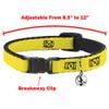 Loki Posen Black Gold Green Breakaway Cat Collar, 8–30.5 cm, 1.27 cm Wide, Model BAC-WAV037-NM view 3