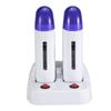Roll-On Wax Heater with Base for At-Home Hair Removal, Dual Heaters view 2