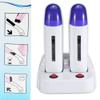 Roll-On Wax Heater with Base for At-Home Hair Removal, Dual Heaters view 4