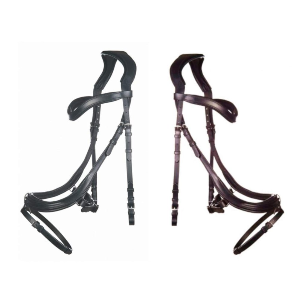 HKM Anatomic Bridle, Black, Warmblood