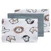 MEYCO Muslin Washcloths, 3-Pack, 30 x 30 cm, Animal Multicolor view 1