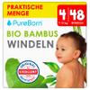 PureBorn 48 Size 4 Diapers (7–12 kg), Ultra-Absorbent, Hypoallergenic, Soft & Gentle, Dermatologically Tested, Leakproof Bamboo view 1