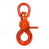 Ganzoo Scissor Snap Hook with Swivel Joint, Steel Triggerhead for Dog Leash & Paracord 550, Orange, 60 mm, Set of 4 view 2