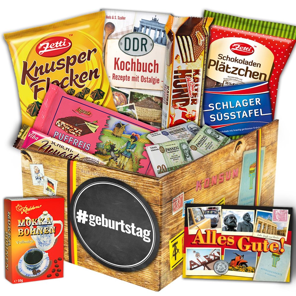 Birthday Gift Set: East Germany Package with DDR Cookbook & Chocolate