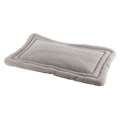 Carhartt Durable Canvas Dog Bed, Firm Duck Canvas, Carhartt Brown, Sherpa Top, Large