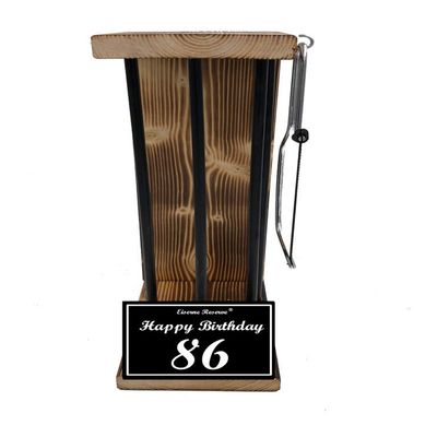 DIY Gift Crate, Size L, “Emergency Reserve” Black Edition, 86th Birthday